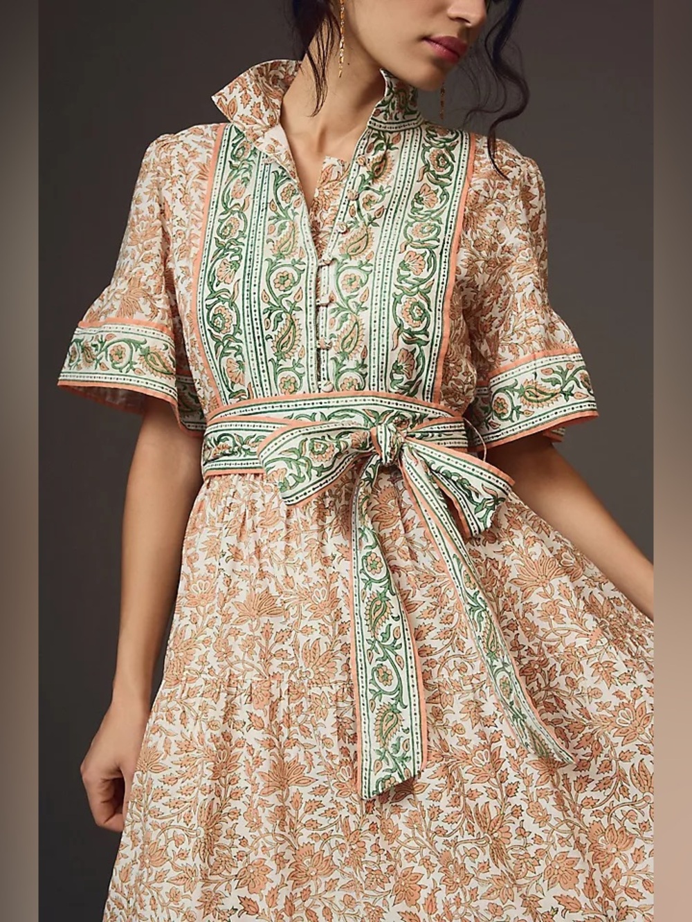 Sue Sartor Hamilton Kaftan dress 1X - Picture 2 of 11